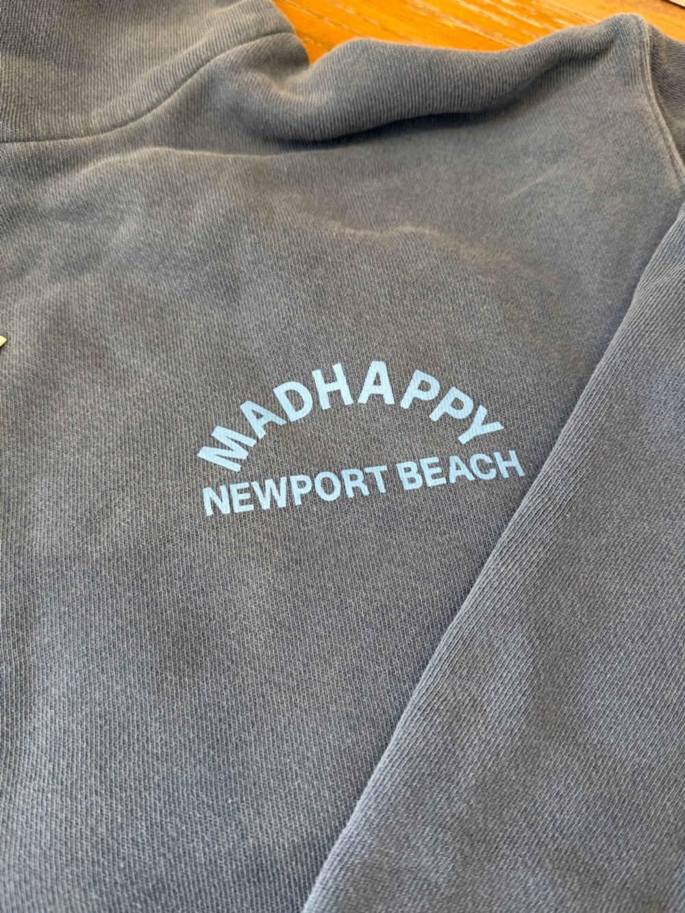 *SOLD* NWT Madhappy Newport Beach Slate Blue Midweight Hoodie - Picture 5 of 13